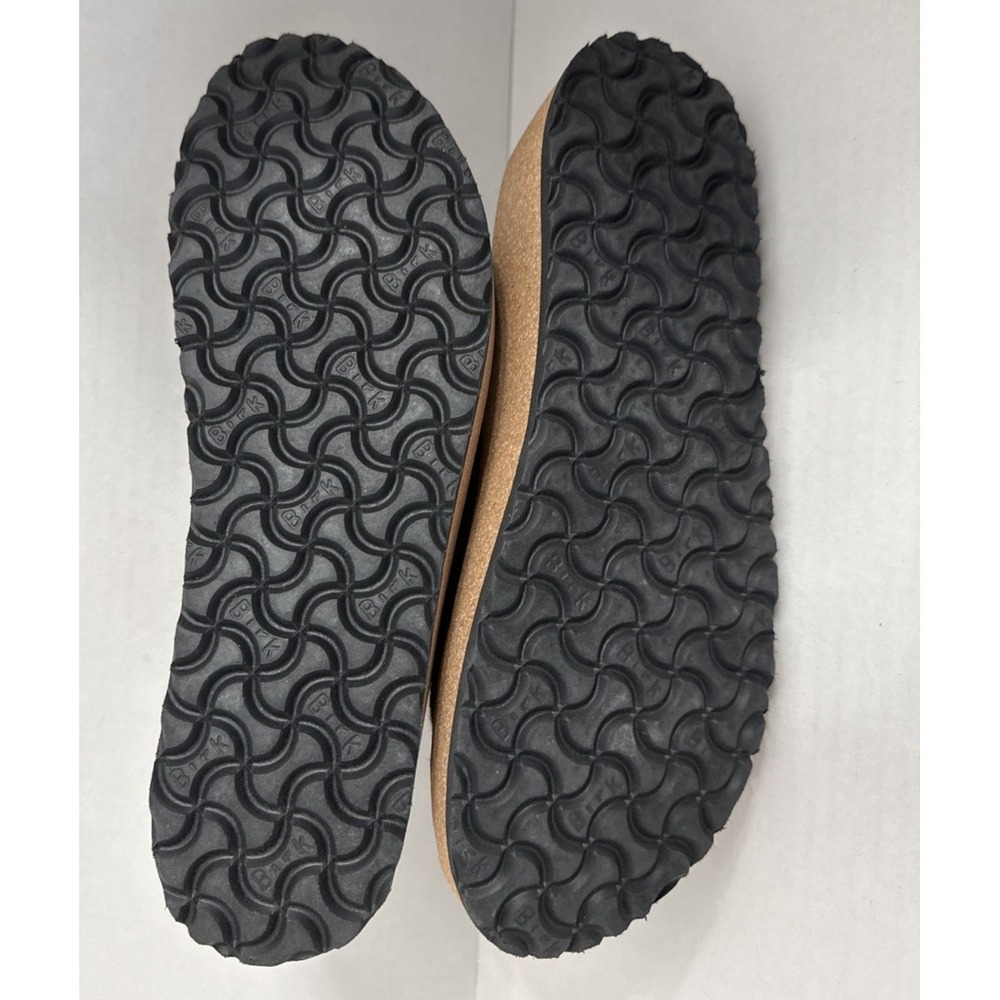 New Birkenstock Gabriela Papillio Platform Sandal Sz 41 Gray Anthracite Canvas - Picture 10 of 14